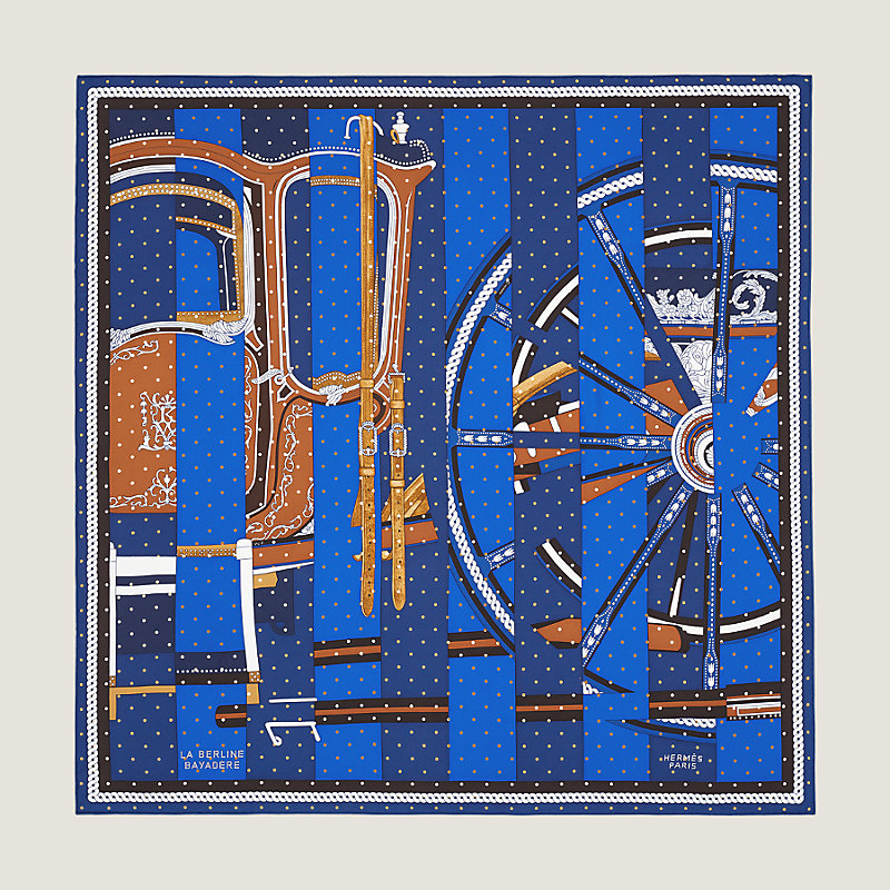 【色々アレンジができる】HERMES La Berline Bayadere スカーフ La Berline Bayadere scarf 90 | Hermès Australia